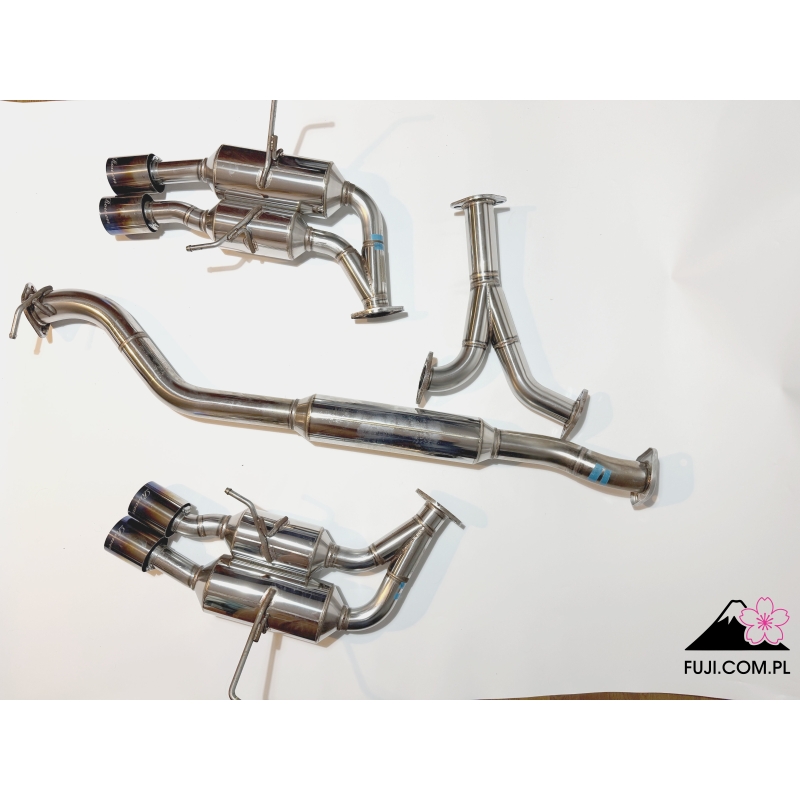 ROWEN Premium 01S Catback exhaust for WRX / STi VAB 2015+ Stainless with burnt titanium tips