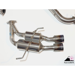 ROWEN Premium 01S Catback exhaust for WRX / STi VAB 2015+ Stainless with burnt titanium tips