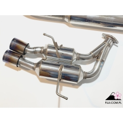 ROWEN Premium 01S Catback exhaust for WRX / STi VAB 2015+ Stainless with burnt titanium tips