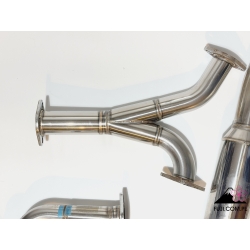 ROWEN Premium 01S Catback exhaust for WRX / STi VAB 2015+ Stainless with burnt titanium tips