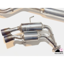 ROWEN Premium 01S Catback exhaust for WRX / STi VAB 2015+ Stainless with burnt titanium tips